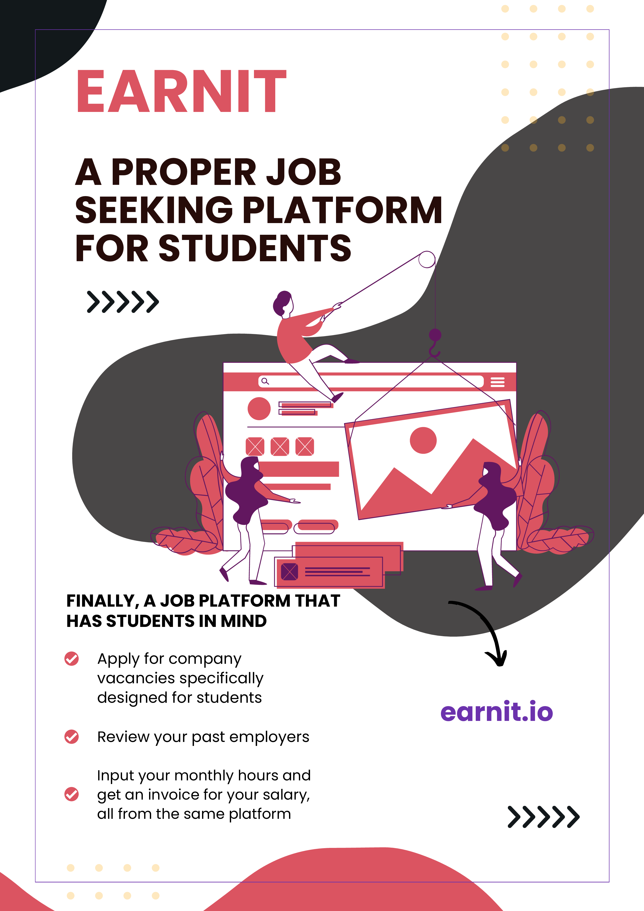 Poster, EARNIT: platform for job opportunities